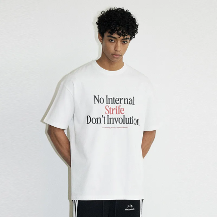 Heavyweight small neckline t-shirt